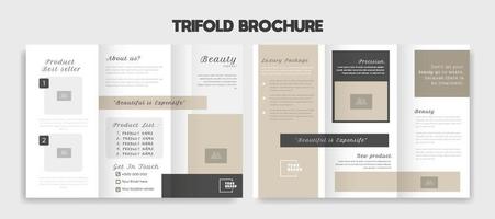 gemakkelijk en elegant drievoud brochure lay-out vector