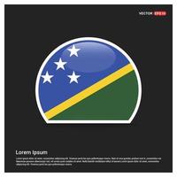 Solomon eilanden vlag ontwerp vector