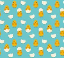 kippen naadloos patroon. feestelijk vector achtergrond voor Pasen.