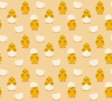 kippen naadloos patroon. feestelijk vector achtergrond voor Pasen.