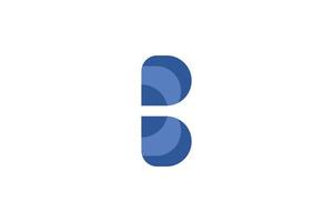 b brief eerste logo vector