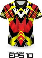 racing Jersey overhemd ontwerp concept voor sport- team uniform vector