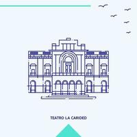 teatro la behaard horizon vector illustratie