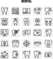 tandheelkundig lijn pictogrammen reeks voor infographics mobiel uxui uitrusting en afdrukken ontwerp omvatten tand tanden tandarts schoon geïnfecteerde tand tanden verzameling modern infographic logo en pictogram vector