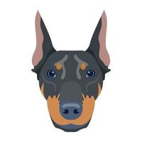 creatief ontworpen vlak icoon van hond vector