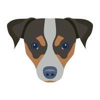 creatief ontworpen vlak icoon van hond vector