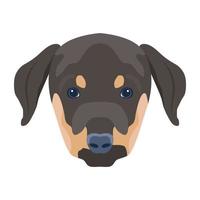 creatief ontworpen vlak icoon van hond vector