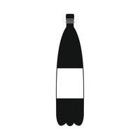 plastic fles van water icoon vector