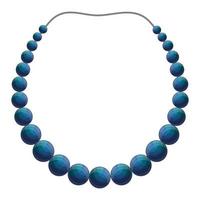 parel ketting icoon, tekenfilm stijl vector