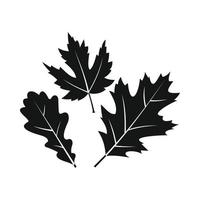 herfst bladeren icoon, gemakkelijk stijl vector
