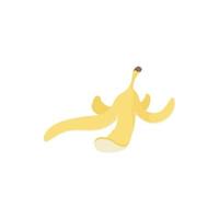 banaan Pel icoon, tekenfilm stijl vector