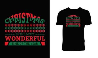 kerst t-shirt ontwerp vector