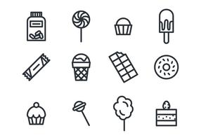 Snoep en chocolade Icons vector