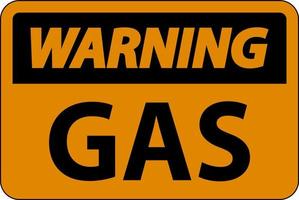 waarschuwing brandbaar teken gas- Aan wit achtergrond vector