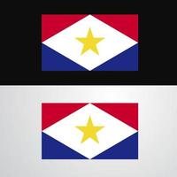 saba vlag banier ontwerp vector