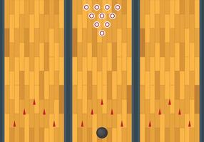 Gratis Bowling Lane Vector Achtergrond