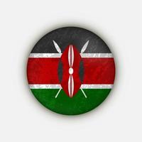 land Kenia. Kenia vlag. vectorillustratie. vector