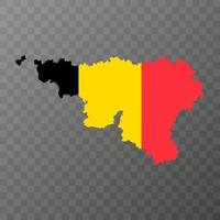 Wallonië regio kaart, belgië. vector illustratie.