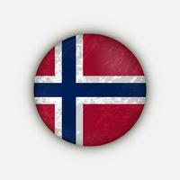 land noorwegen. Noorse vlag. vectorillustratie. vector