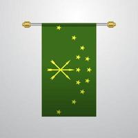 adygea hangende vlag vector