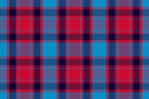 Schotse ruit plaid patroon in blauw. afdrukken kleding stof structuur naadloos. controleren vector achtergrond.