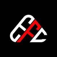 e FC brief logo creatief ontwerp met vector grafisch, e FC gemakkelijk en modern logo in ronde driehoek vorm geven aan.
