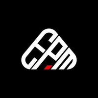 epm brief logo creatief ontwerp met vector grafisch, epm gemakkelijk en modern logo in ronde driehoek vorm geven aan.