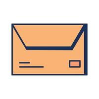 e-mail envelop pictogram vector