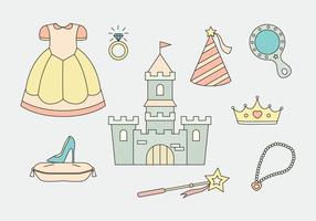 Prinses Icons Vector
