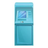 terugtrekken Geldautomaat machine icoon, tekenfilm stijl vector