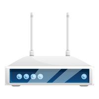 netwerk router icoon, tekenfilm stijl vector