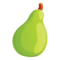 avocado fruit icoon, tekenfilm stijl vector