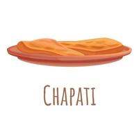 chapati icoon, tekenfilm stijl vector