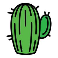 Mexicaans cactus icoon, schets stijl vector