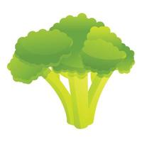 broccoli kool icoon, tekenfilm stijl vector