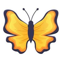 gouden brand vlinder icoon, tekenfilm stijl vector