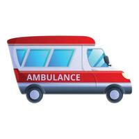stad ambulance auto icoon, tekenfilm stijl vector