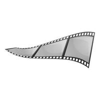 foto film icoon, tekenfilm stijl vector