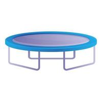 trampoline icoon, tekenfilm stijl vector