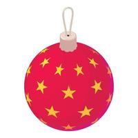 Kerstmis boom bal speelgoed- icoon, isometrische stijl vector