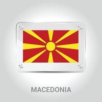 Macedonië vlag ontwerp vector