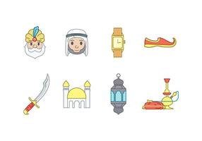 Arabisch Vector Icons