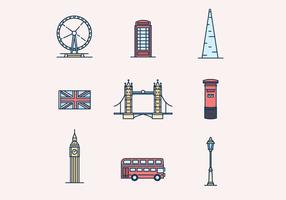 Engeland Theme Icons vector