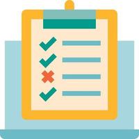 testen checklist eis software ontwikkeling - vlak icoon vector