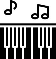 instrument piano uitkiezen muziek- uitkiezen multimedia - solide icoon vector