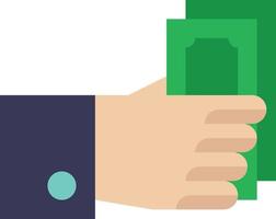 betalen salaris geven geld transactie - vlak icoon vector