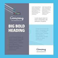 uitrusting doos bedrijf bedrijf poster sjabloon met plaats voor tekst en afbeeldingen vector achtergrond