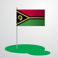 vanuatu vlag pool vector