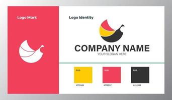 abstract meetkundig bedrijf logo met kleur gids vector