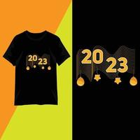 2023 t-shirt ontwerp typografie vector